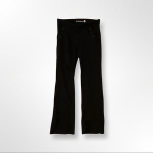 Betabrand Black Pocket Button Work Yoga Pants Sz Medium